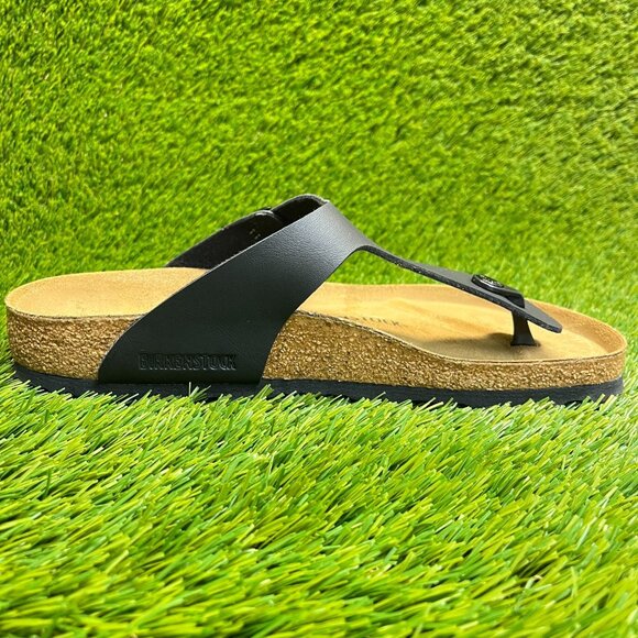 Birkenstock Gizeh Birko-Flor Mens Size 9 Black Brown Beach Outdoor Sandals main image 5